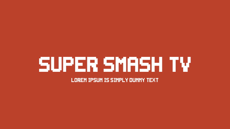 Super Smash TV Font