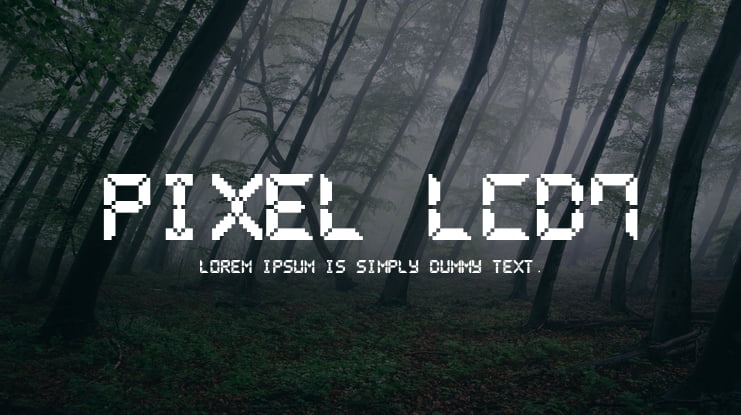Pixel LCD7 Font