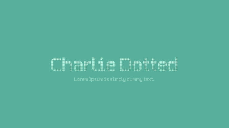 Charlie Dotted Font