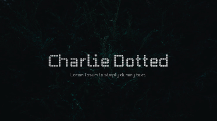 Charlie Dotted Font