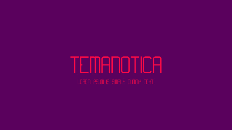 Temanotica Font