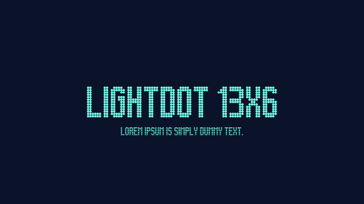 Lightdot 13x6 Font
