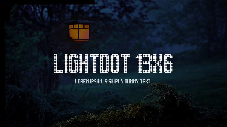 Lightdot 13x6 Font