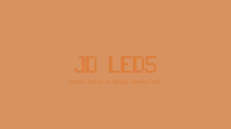 JD LED5 Font