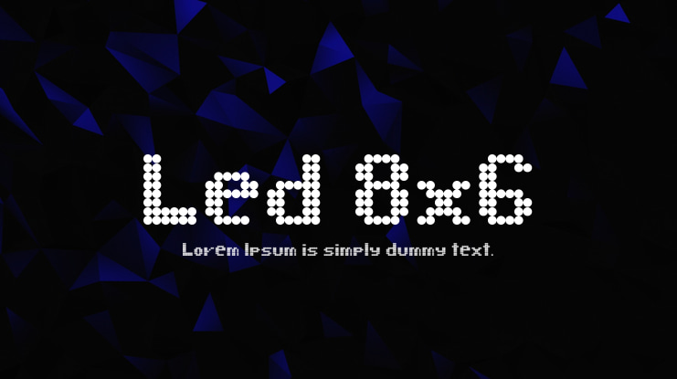 Led 8x6 Font