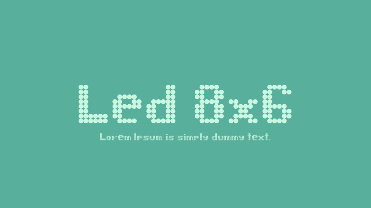 Led 8x6 Font
