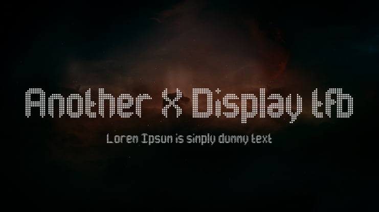 Another X Display tfb Font