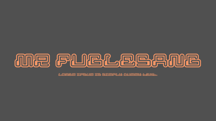 Mr Fuglesang Font Family