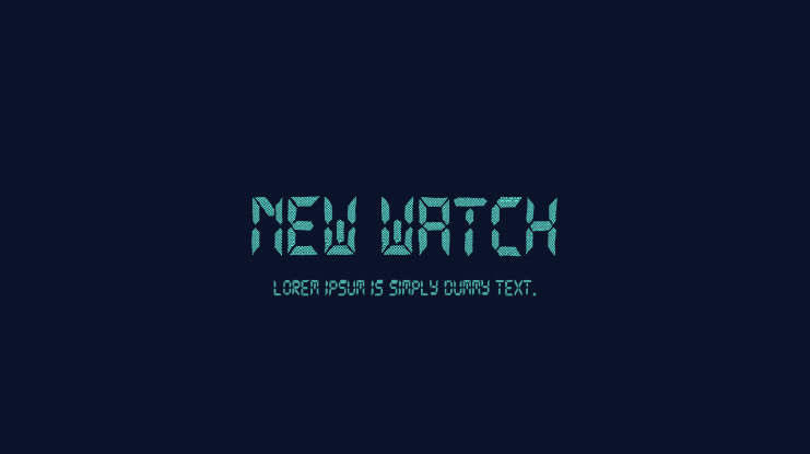 New Watch Font