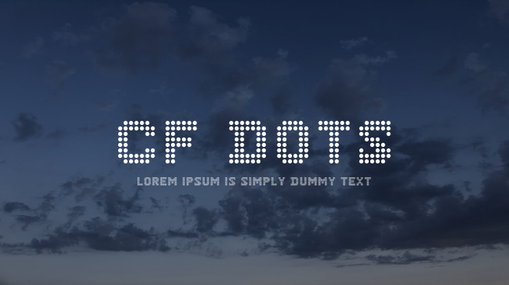 CF Dots 521 Font
