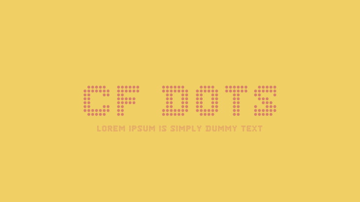 CF Dots 521 Font