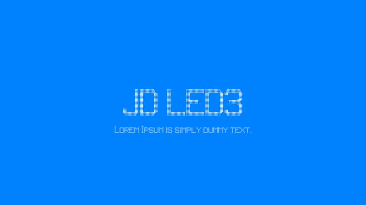 JD LED3 Font
