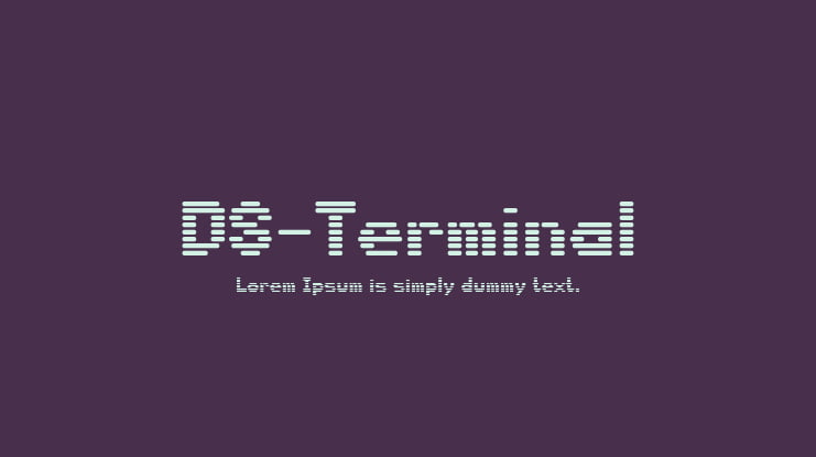 DS-Terminal Font