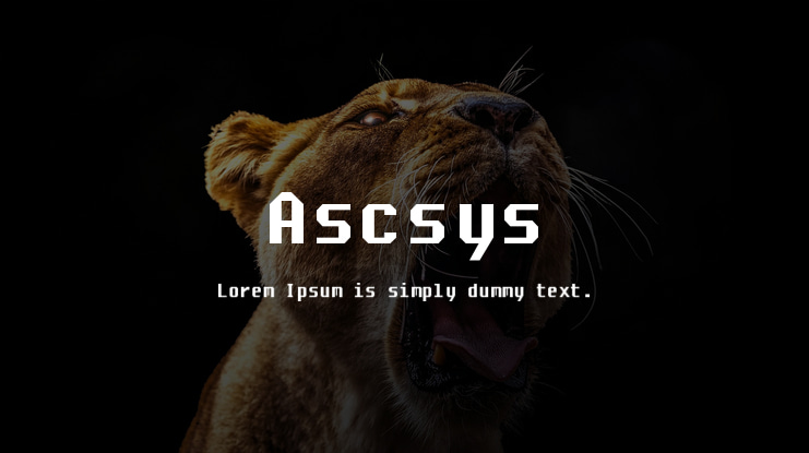 Ascsys Font