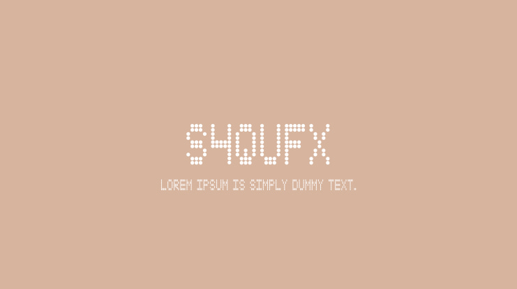 S4QUFX Font