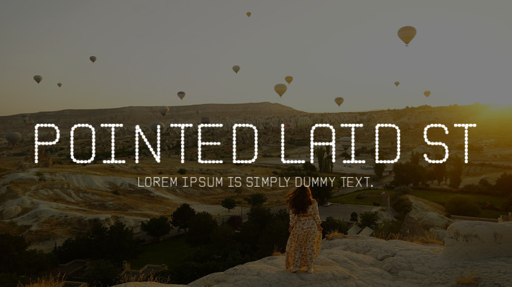 Pointed Laid St Font