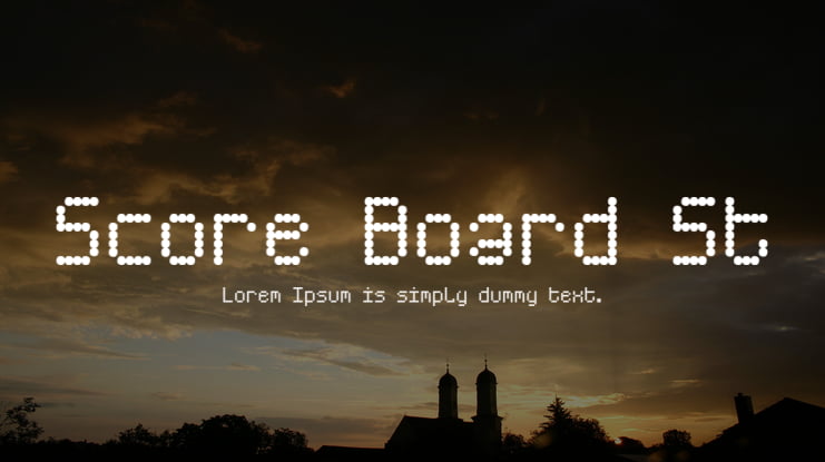 Score Board St Font