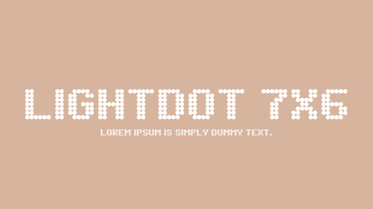 Lightdot 7x6 Font