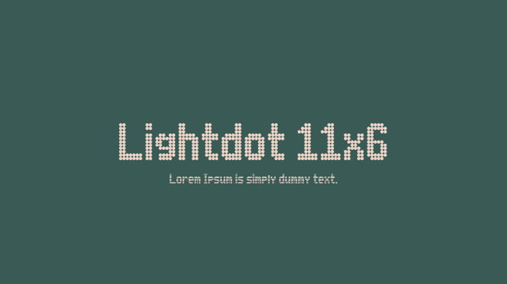 Lightdot 11x6 Font