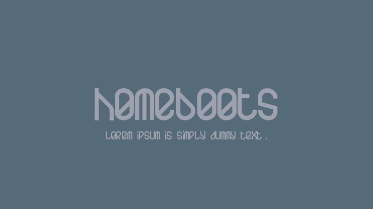 Homeboots Font