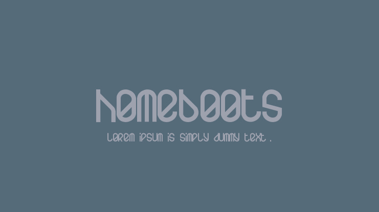 Homeboots Font