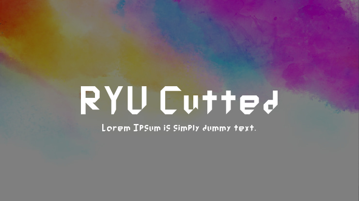 RYU Cutted Font