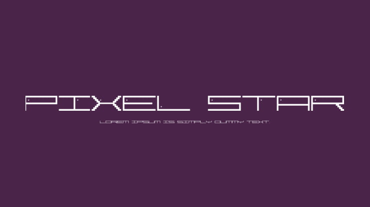 Pixel Star Font
