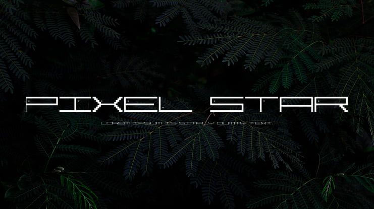 Pixel Star Font