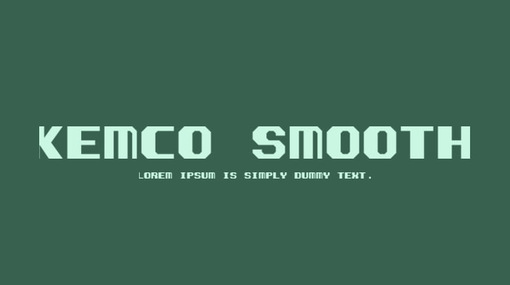 Kemco Smooth Font