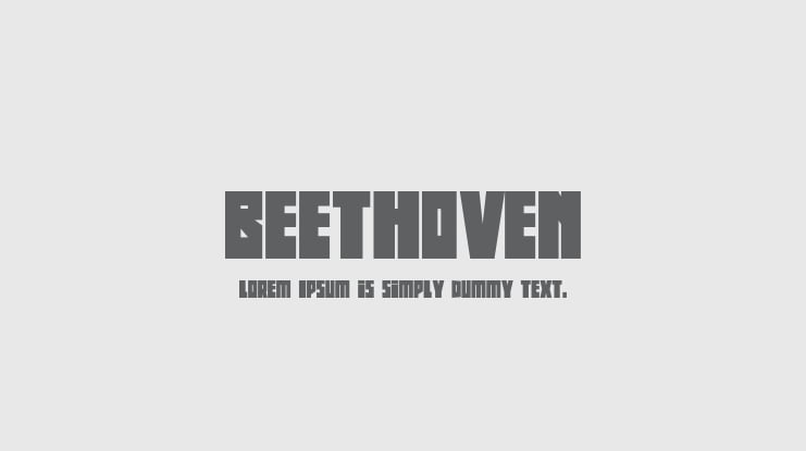 Beethoven Font