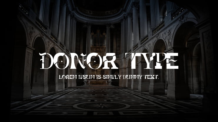 Donor Type Font