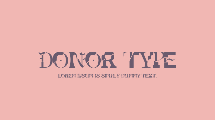 Donor Type Font
