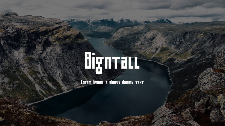 Bigntall Font