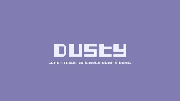 Dusty Font
