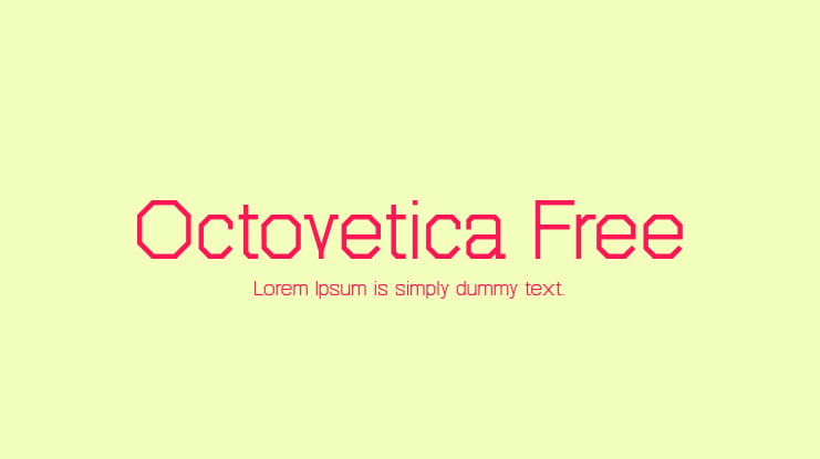 Octovetica Free Font