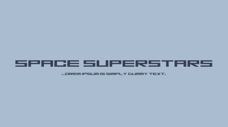 Space Superstars Font