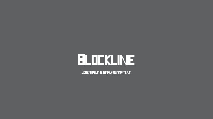 Blockline Font