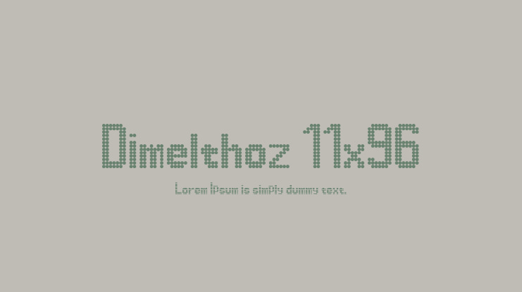 Dimelthoz 11x96 Font