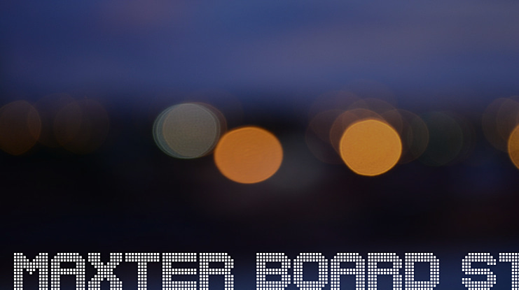 Maxter Board St Font