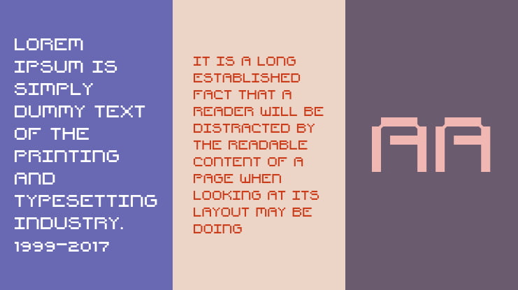 Pixel Countdown Font