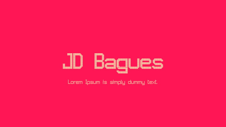 JD Bagues Font
