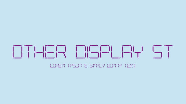 Other Display St Font
