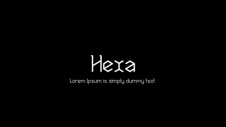 Hexa Font