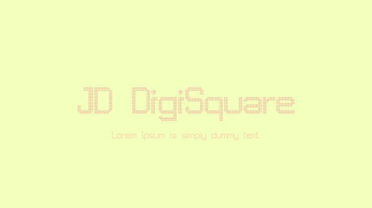 JD DigiSquare Font