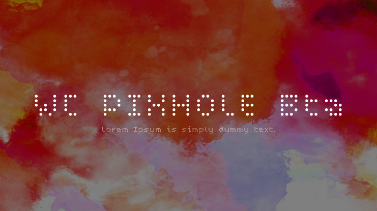 WC PIXHOLE Bta Font