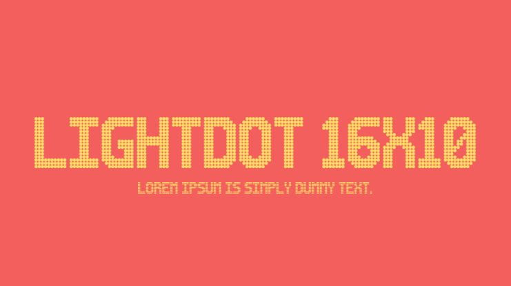 Lightdot 16x10 Font