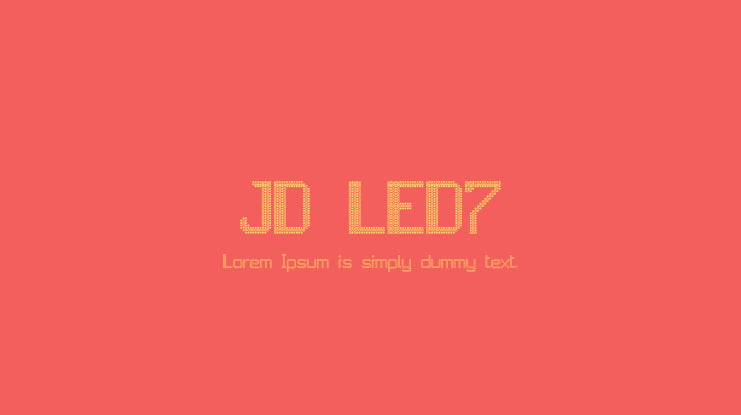 JD LED7 Font