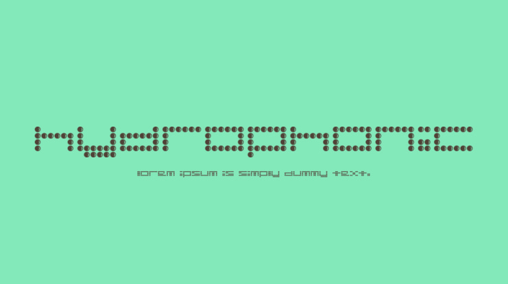 Hydrophonic Font