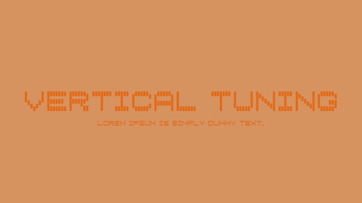 Vertical Tuning Font