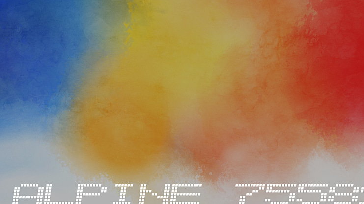Alpine 7558S Font